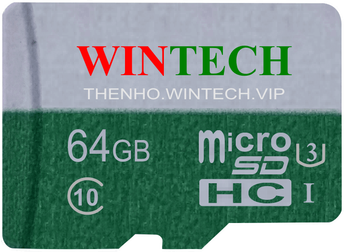 Thẻ nhớ SD WinTech 64GB Class 10
